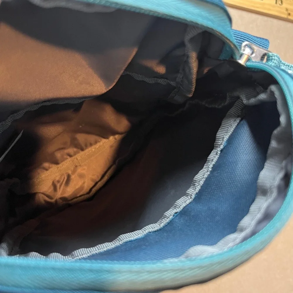 Eddie Bauer Teal Blue Crossbody Bag Travel Messenger Organizer EBB1008